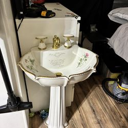 Kohler Artist Series Pedestal Sink With Faucet