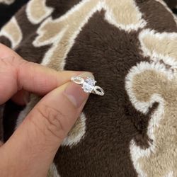 Real 925 Sterling Silver Wedding Ring Size 6