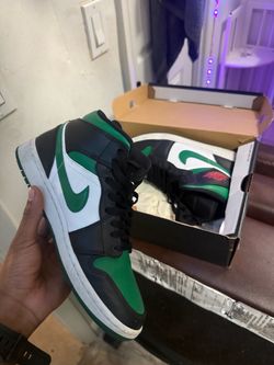 🔥 Nike Dunk High Chenille Swoosh – Green/Black/White 🔥