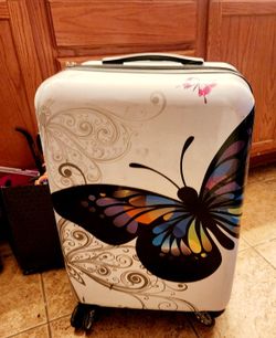 Butterfly Hard Shell Suitcase