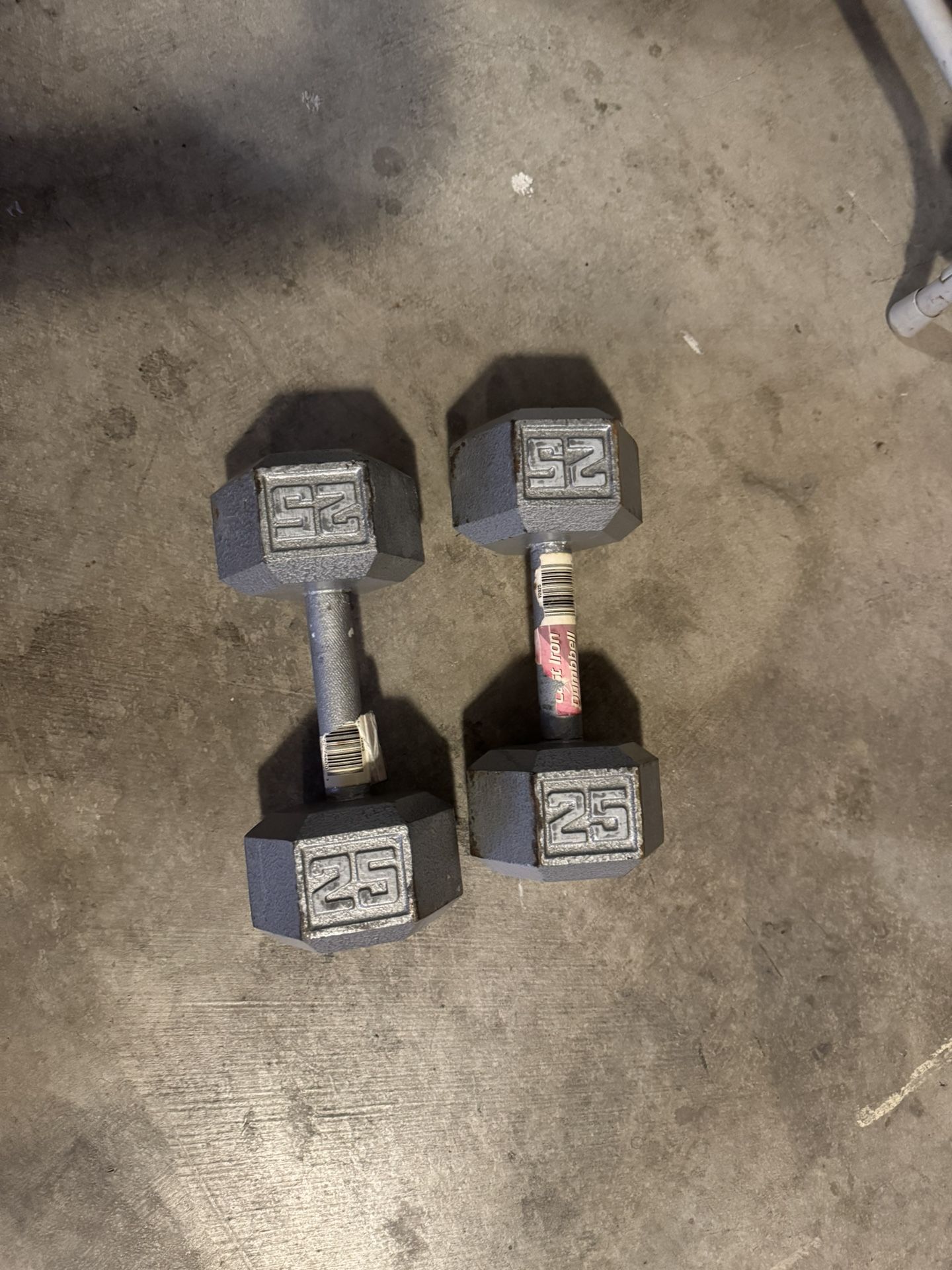 25 pound dumbbells $50