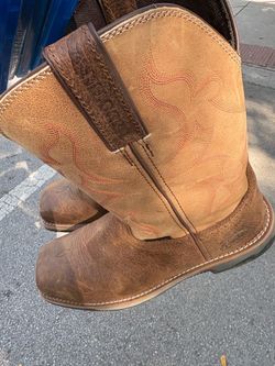 Justin Steel Toe Boots Western Style size 13