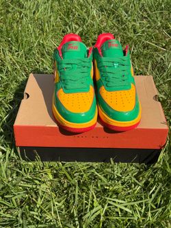 Nike Air Force 1 Low “It’s Us” Green/Yellow/Red Sneakers – Men’s