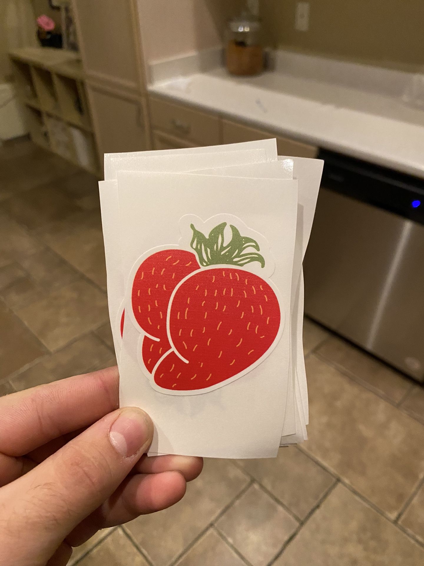 Strawb Vinyl Sticker