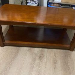 Wood Coffee Table and night stand tables. Color: Brown