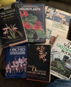 Vintage books on growing orchids