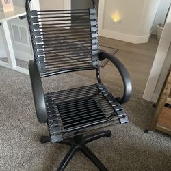 Black Office Chair - Black Bungee Band 