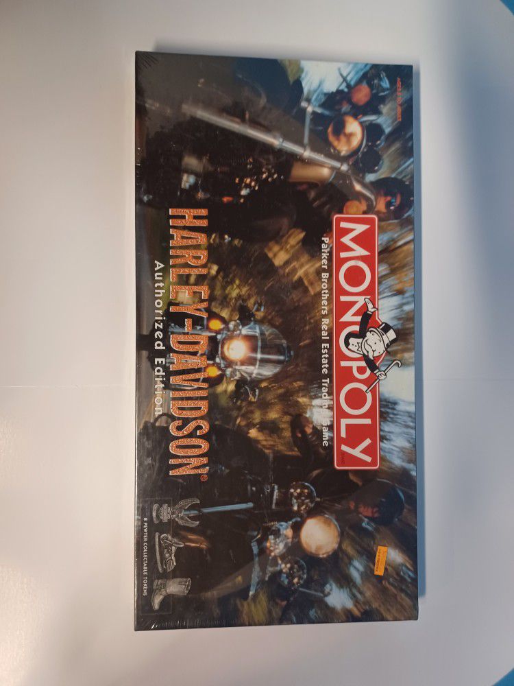 Harley Davidson Monopoly Game Rare Edition Mint