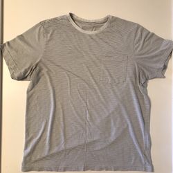 George Men's Stripe Short Sleeve Crew Neck Tee — Size XL