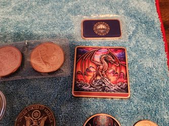 Dragon Art Copper Bar or Medallion Collection