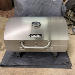 Cabela’s Stainless Steel Tabletop Grill W/cast Iron Griddle