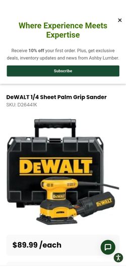 DeWalt 1/4 Sheet Sander 