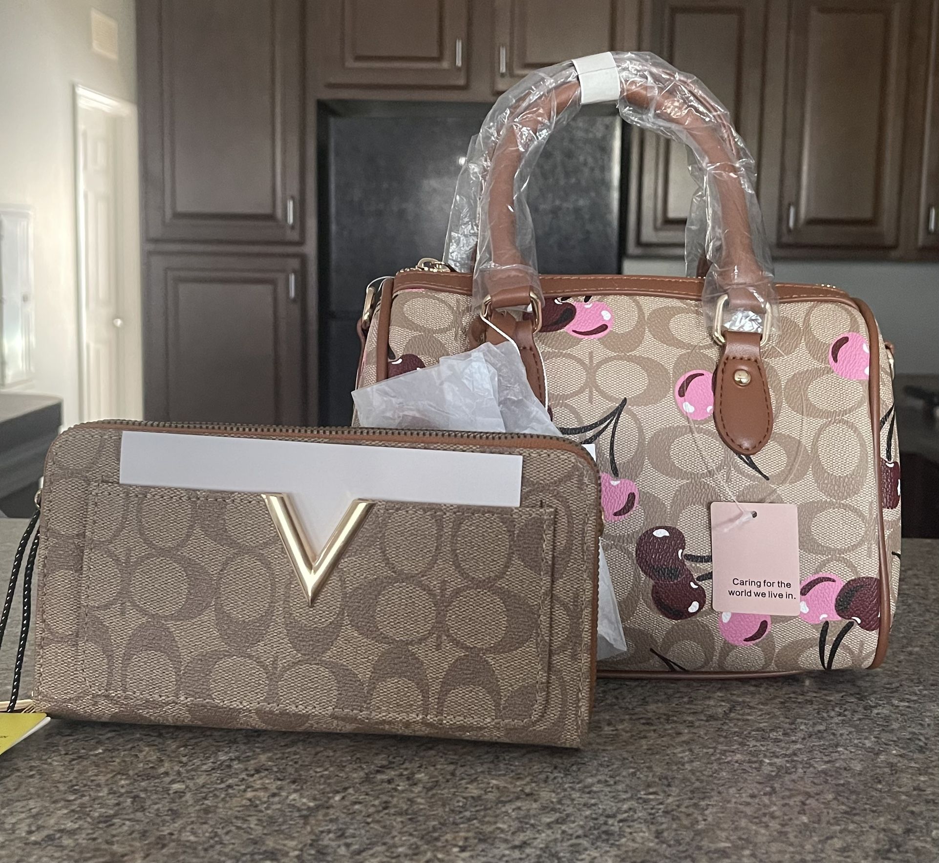 2pc boston bag and crossbody bag set