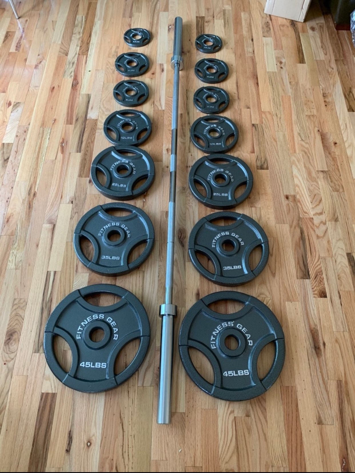 300lbs Olympic Weight Set
