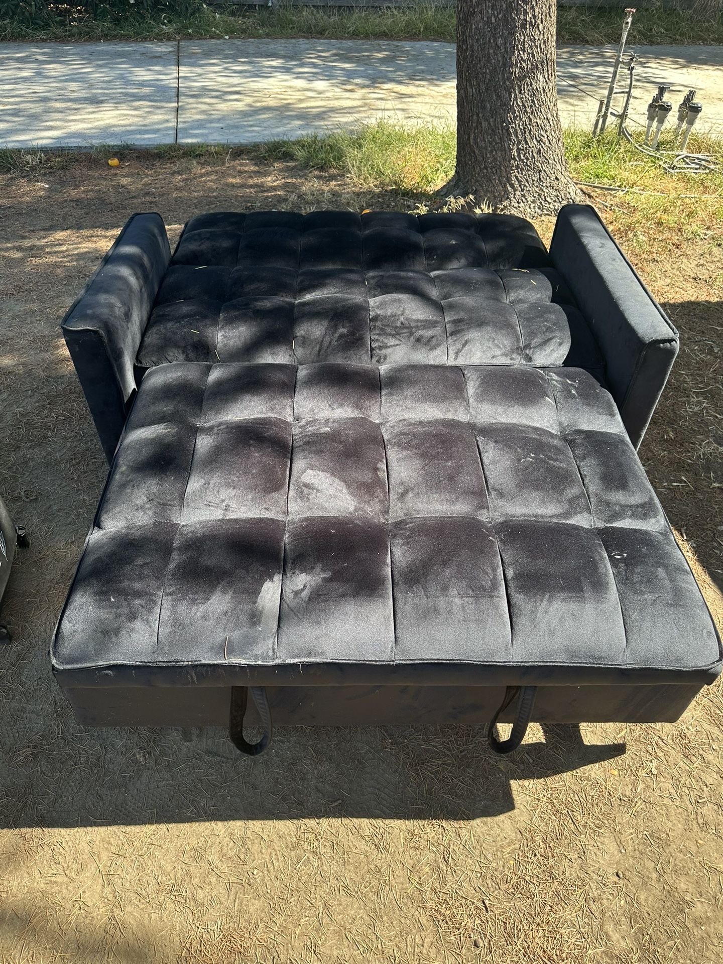 NICE SOFT TEXTILE SOFA FULL SIZE BED - LIKE NEW - $250 Firmed PRICE - Precio FIRME