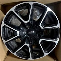2025 CHEVY SILVERADO 1500 RIMS OEM NEW......( 22" INCH )

