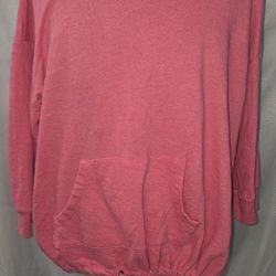 The Sweatshirt Project Women 2X Salmon Color Pullover Shirt