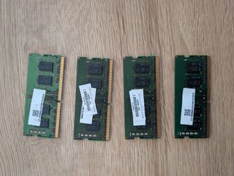 4x - 8GB DDR4 PC4-25600 SODIMM 260pin RAM DDR4-3200MHz HP Part L46598