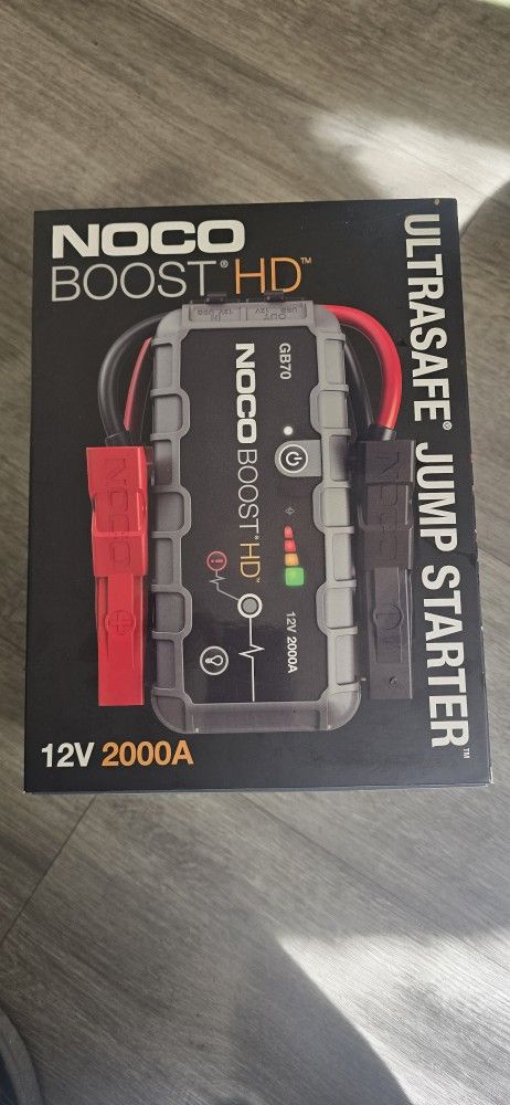 NOCO Genius GB70 Boost HD 2000A UltraSafe Lithium Jump Starter