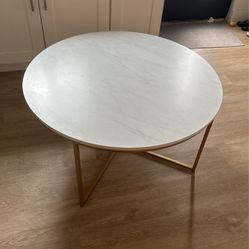 Round Marble Coffee Table 