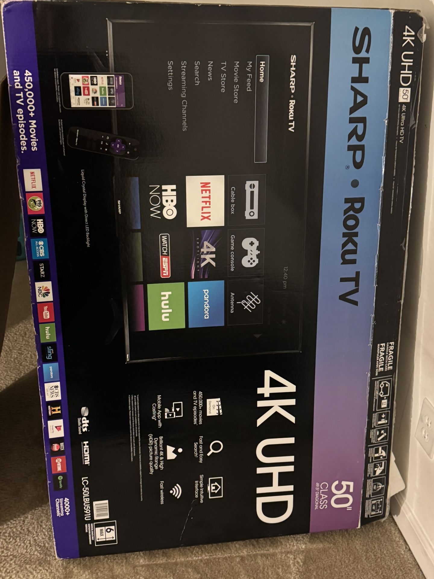 50” Sharp Roku TV