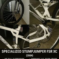 Specialized Stumpjumper FSR XC (2004) – Full Suspension, Fox Shock, Shimano, Ready to Ride