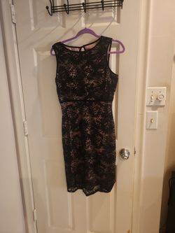 Black sparkly cocktail dress, size 10