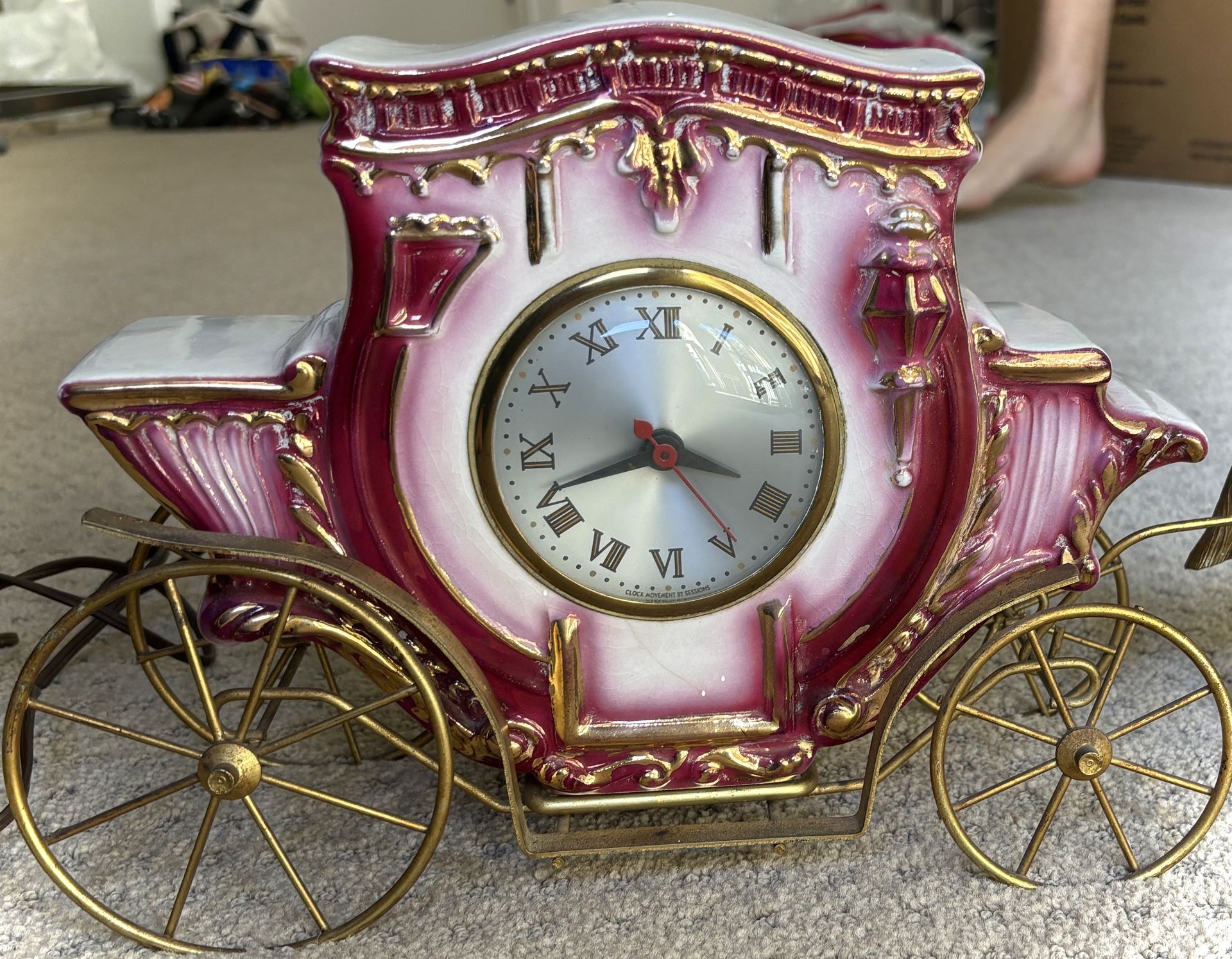Vintage horse Carriage Clock