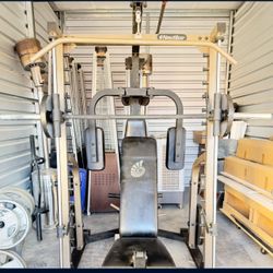 Nautulus Smith Machine Includes Bench/Weights/Attachments