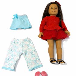 American Girl Doll + Outfit & Pair Of Shoes