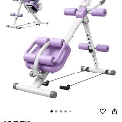 Wooa Ab Machine, Adjustable Ab Trainer Machine, Ab Workout Equipment, Ab Machine for Stomach Workout, Ab Workout Machine