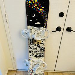 144cm Women’s Snowboard with Bindings