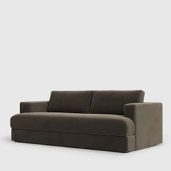 Quince Sierra Curved Arm Sofa in Performance Velvet