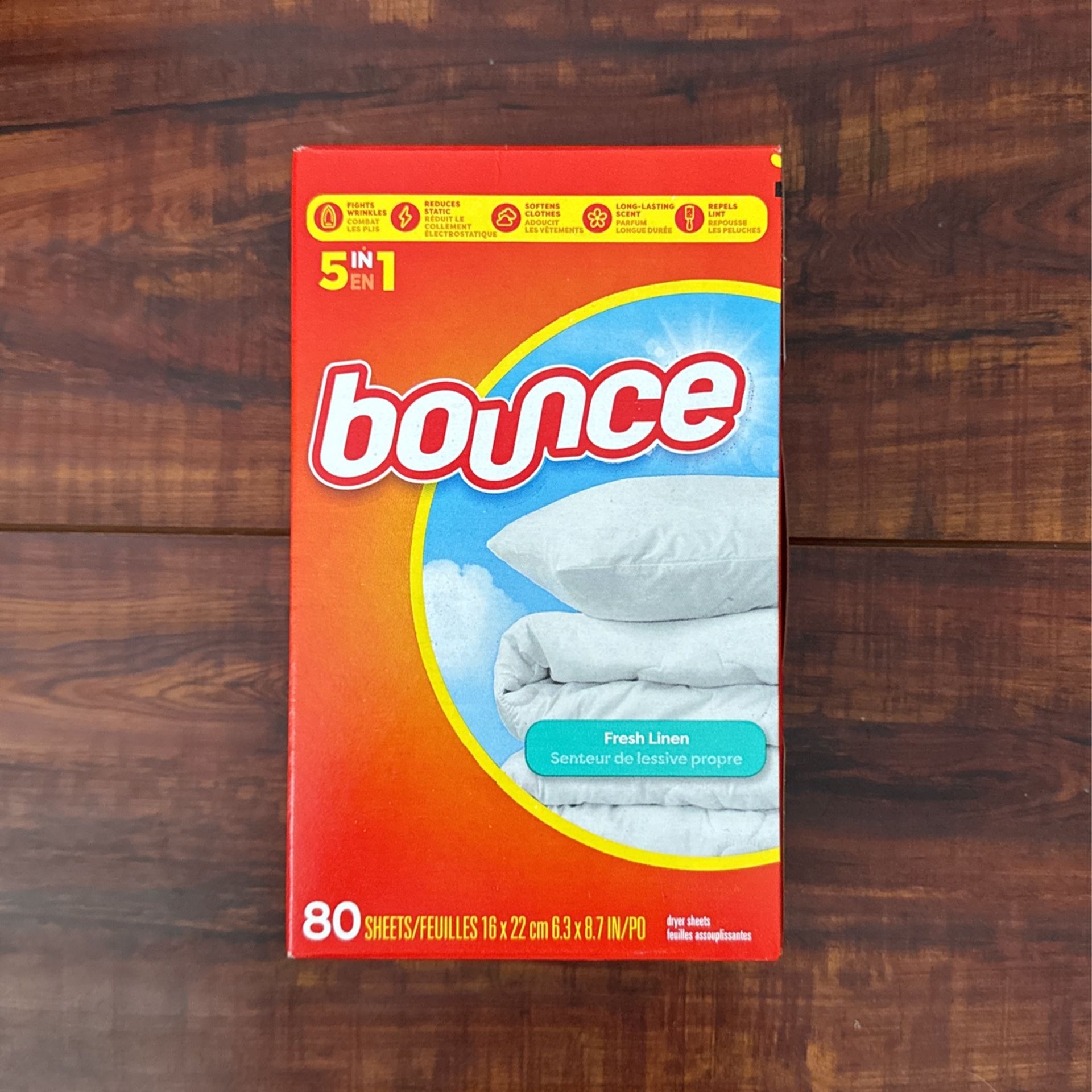 Bo7nce Dryer Sheets: Fresh Linen Scent 80 Count