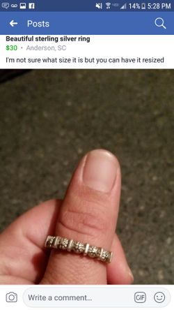 Sterling silver ring