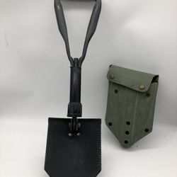 U.S. Military Folding Shovel, E-Tool, Entrenching Tool w/hard case