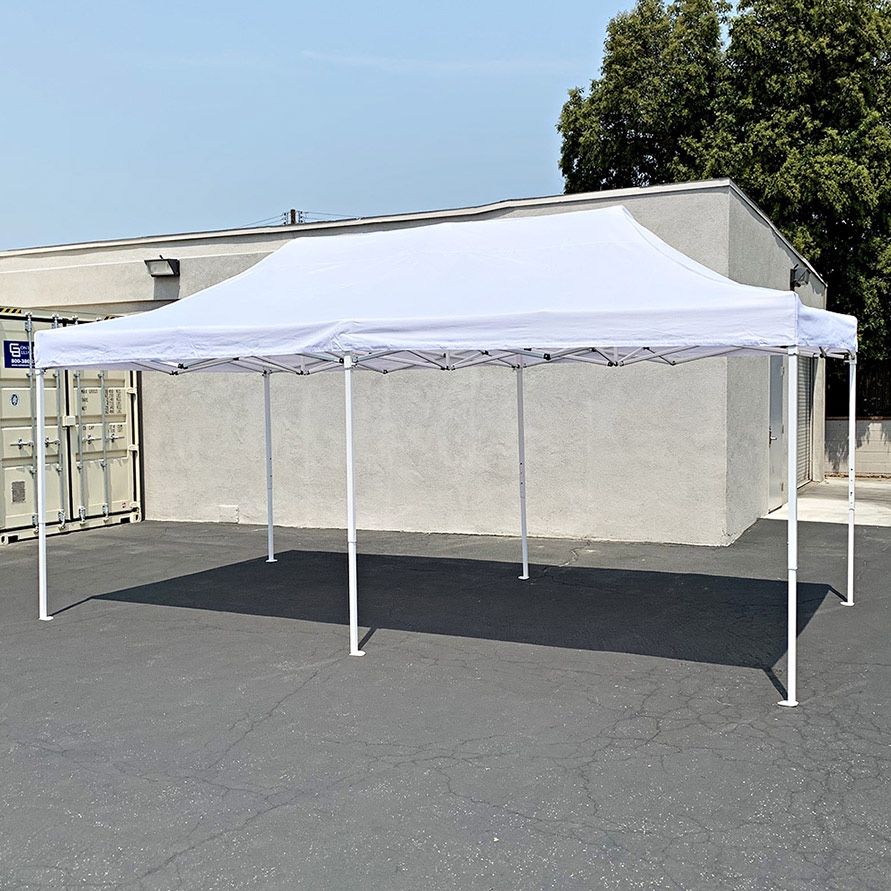 (New) $185 Instant Shade 10x20 FT Large Heavy Duty Easy Popup Canopy w/ Carry Bag
