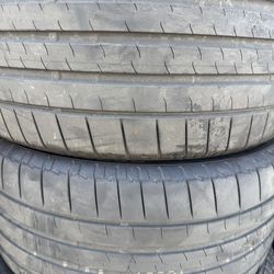 (2) 245/45R16 PAIR OF USED TIRES BRIDGETONE 60% LIFE !!
