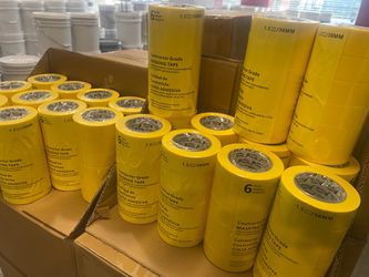 Masking tape yellow high Premium grade 1.5”x 60 yrds (24rolls) $50 a case