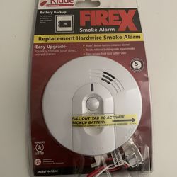 Kidde FireX Replacement Hardwired Smoke Alarm Detector Battery Backup