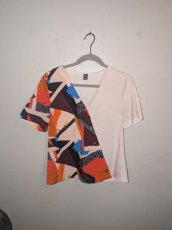 SHEIN Women's V-Neck Button Up Blouse