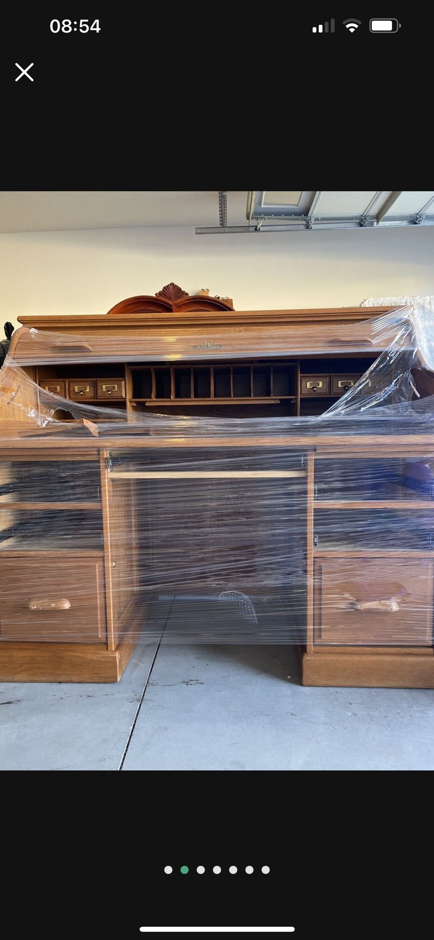 Solid Wood Desk Whith Secret Comparment