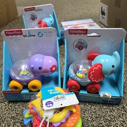 Fisher Price Ball Popper X2 + Stocking Bath Cups Baby Toys NEW LOT