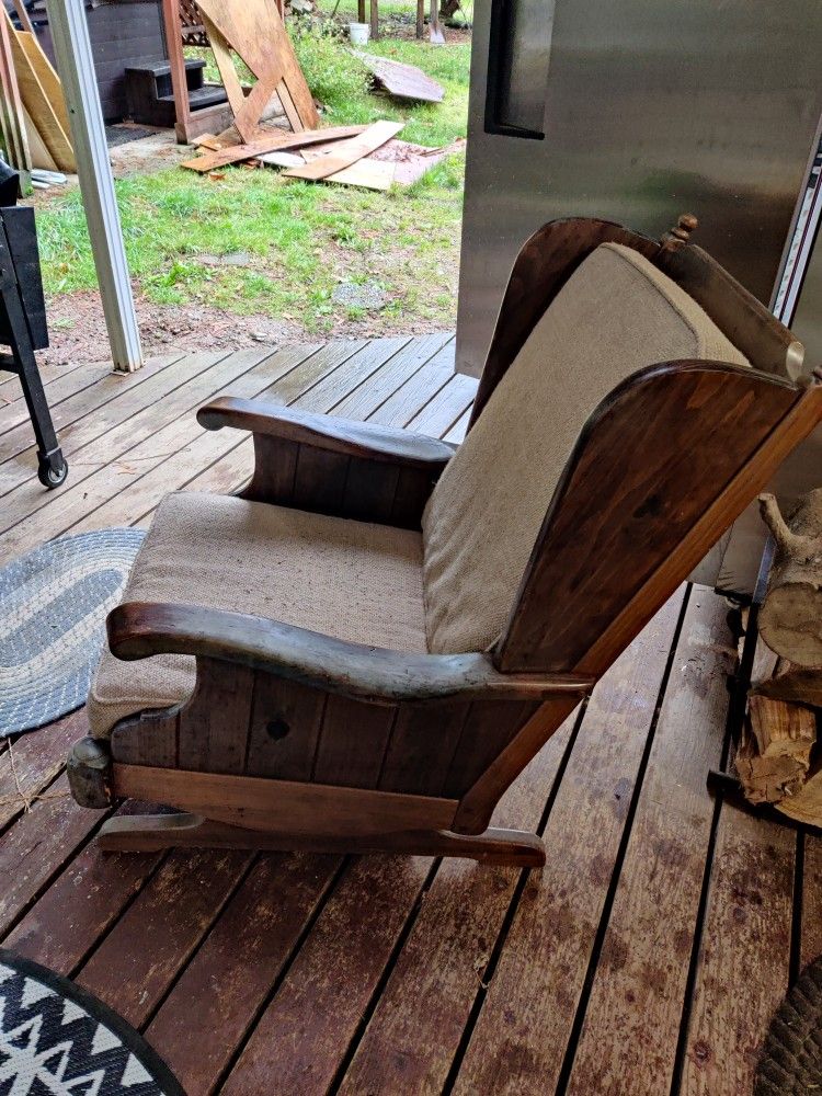 Vintage Ethan Allen High Back Rocker