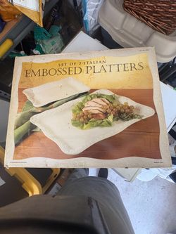 Italian embossed platter