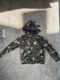 Polo Ralph Lauren Boys Camouflage Zip Hoodie – Size 4T