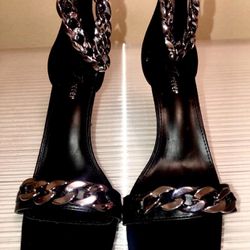 Forever Chains Open toe with zip Heel & Chains-NEW-Size 10-77064 zipcode 