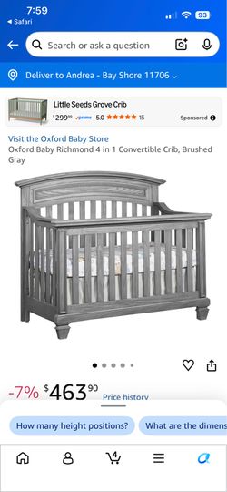4 in 1 Richmond crib