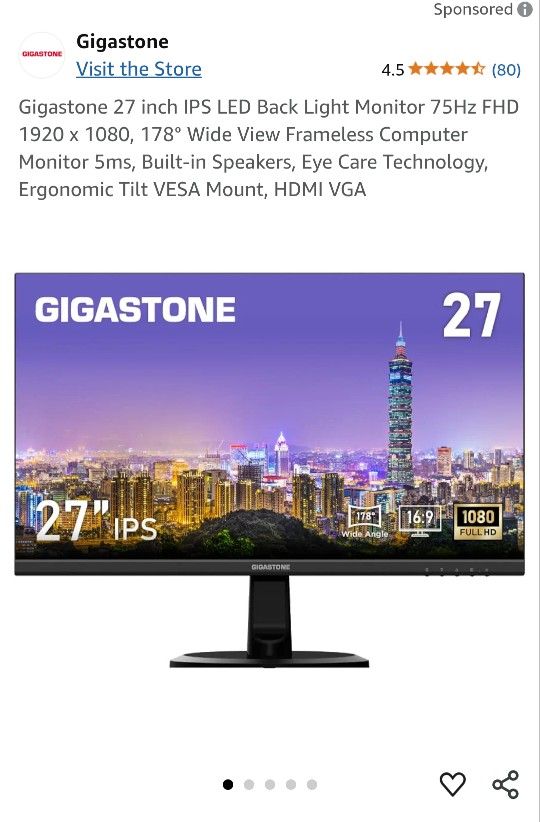 Gigastone 27 Inch Monitor