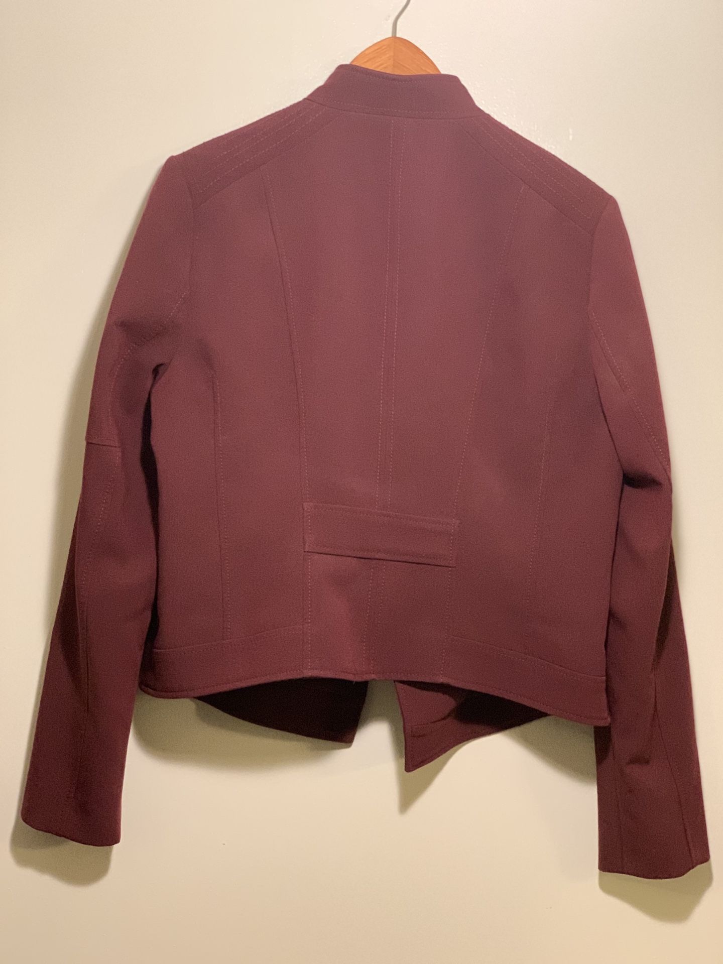 White|Black purple jacket size 14